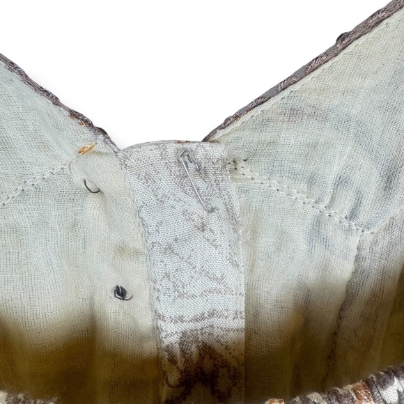 Me 2 Magic Maxi Dress Womens Size Large Boho Hippie Indie Sequin Paisley Tassel - Picture 11 of 16